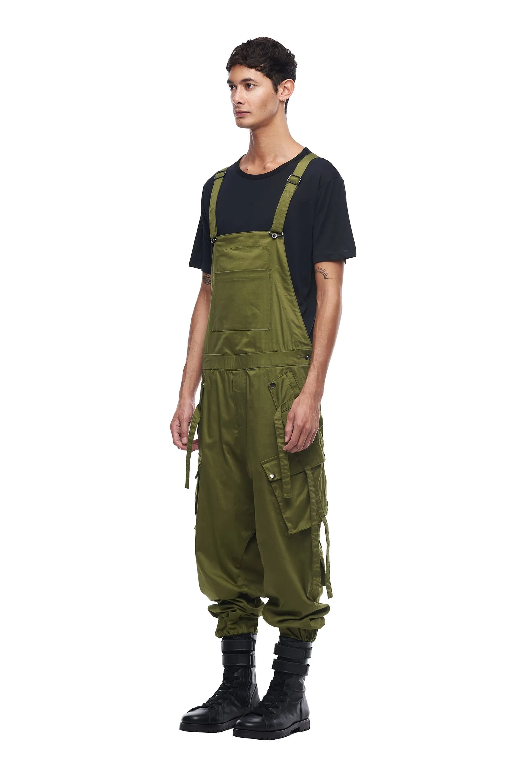 CARGO OVERALLS IN GREEN