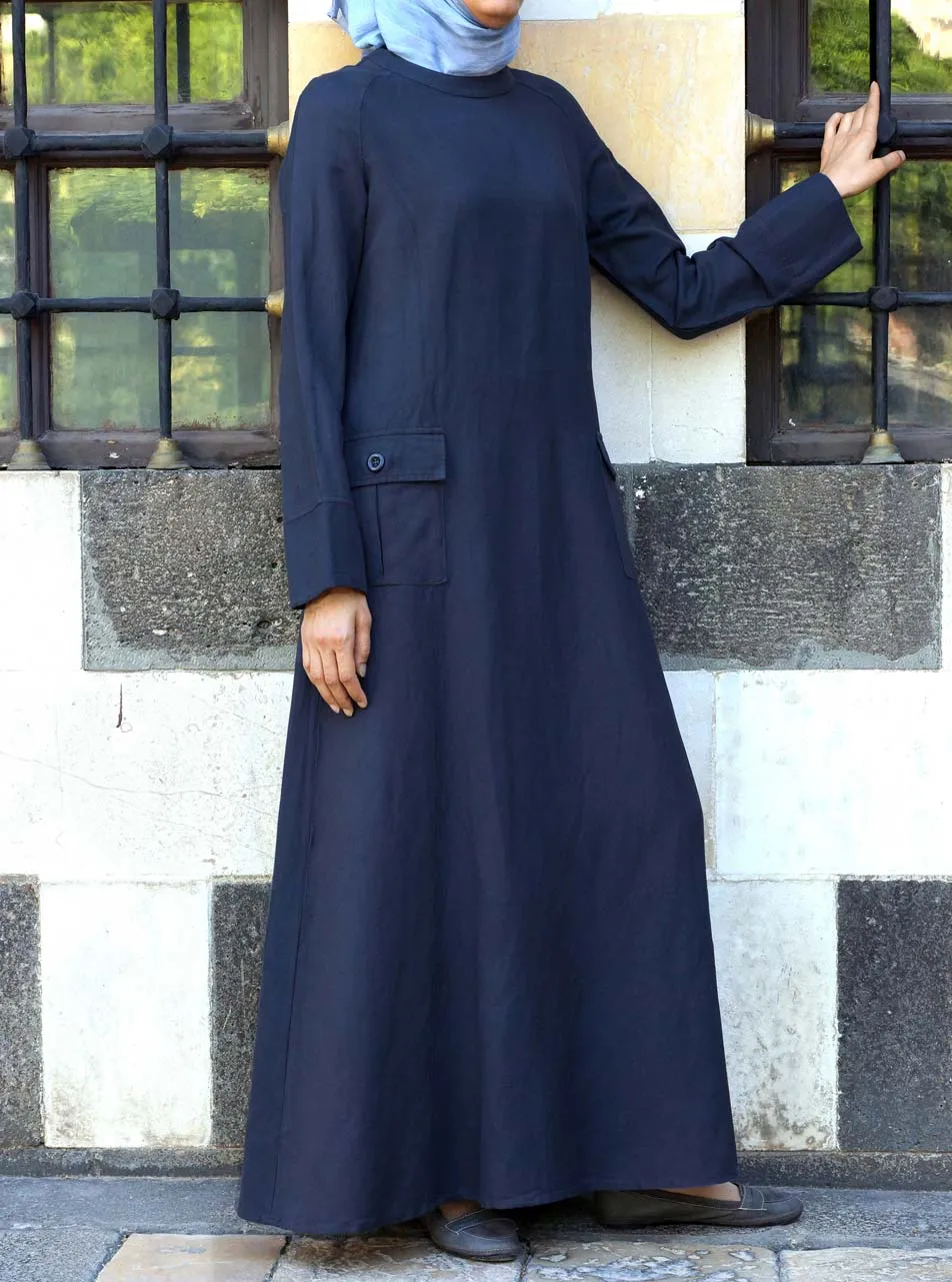 Cargo Pocketed Maxi Dress