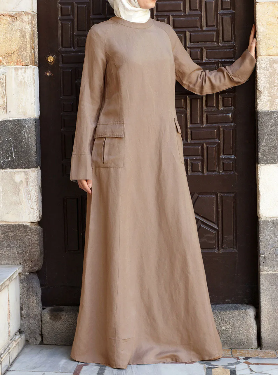 Cargo Pocketed Maxi Dress