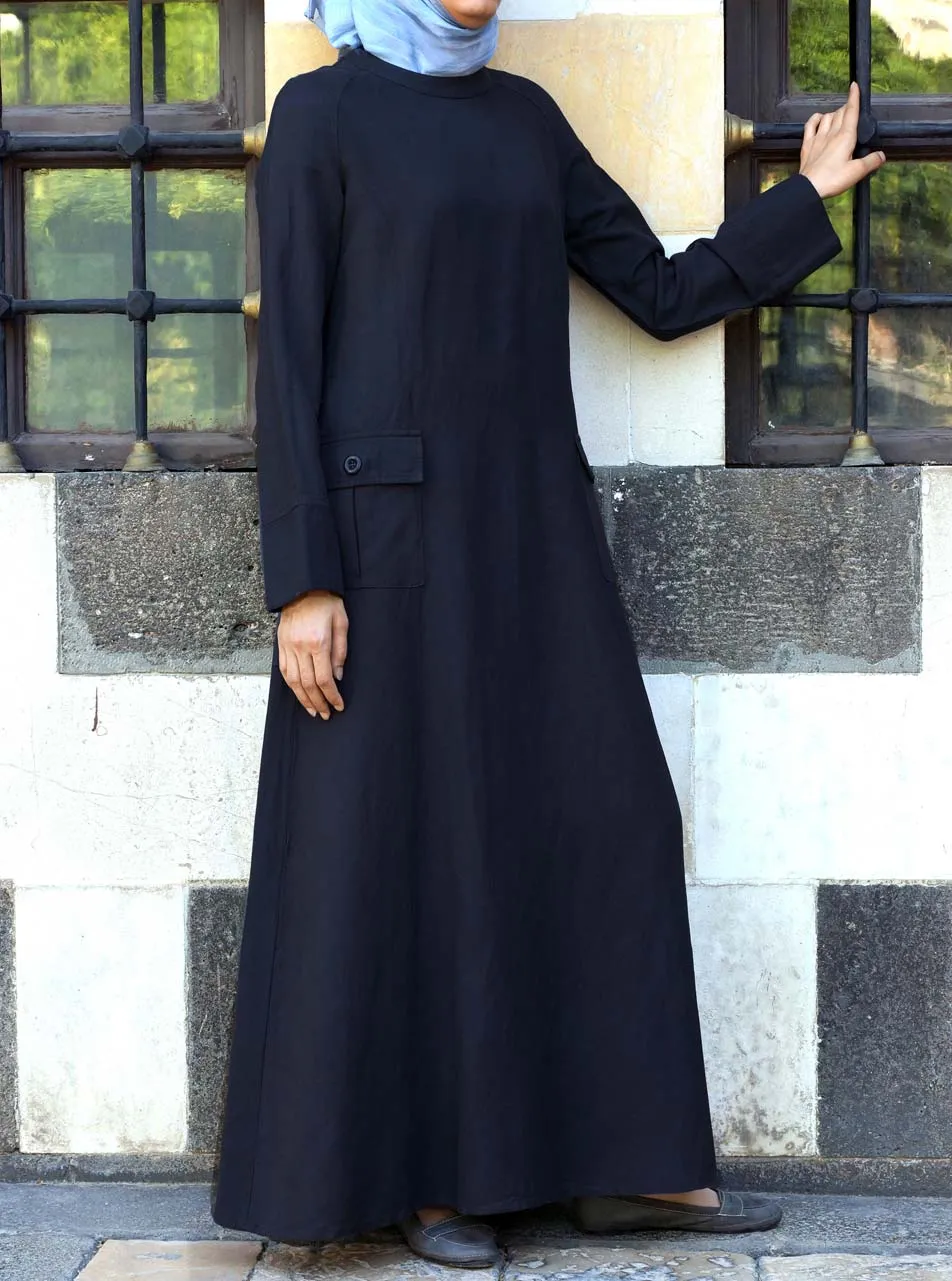 Cargo Pocketed Maxi Dress