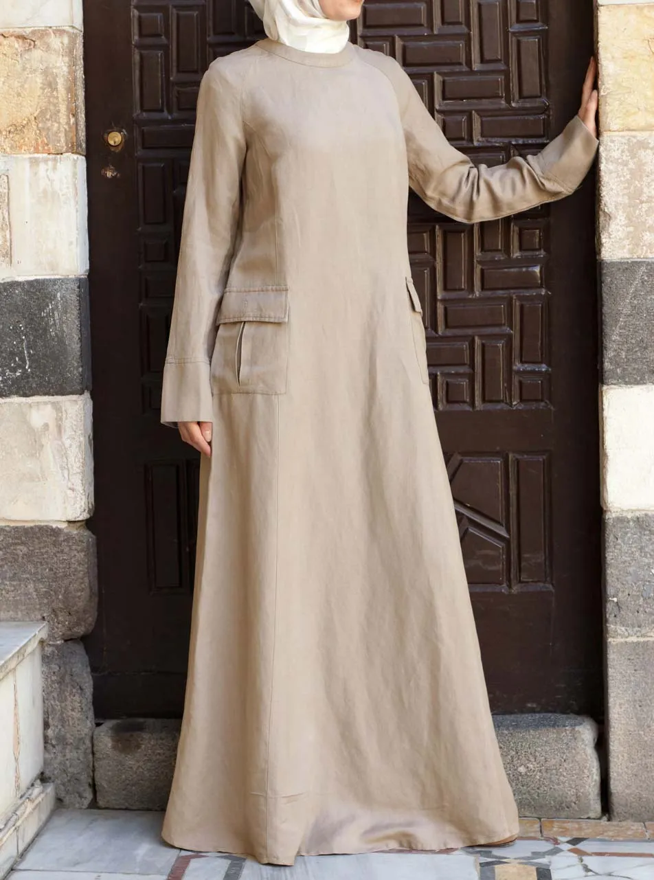 Cargo Pocketed Maxi Dress