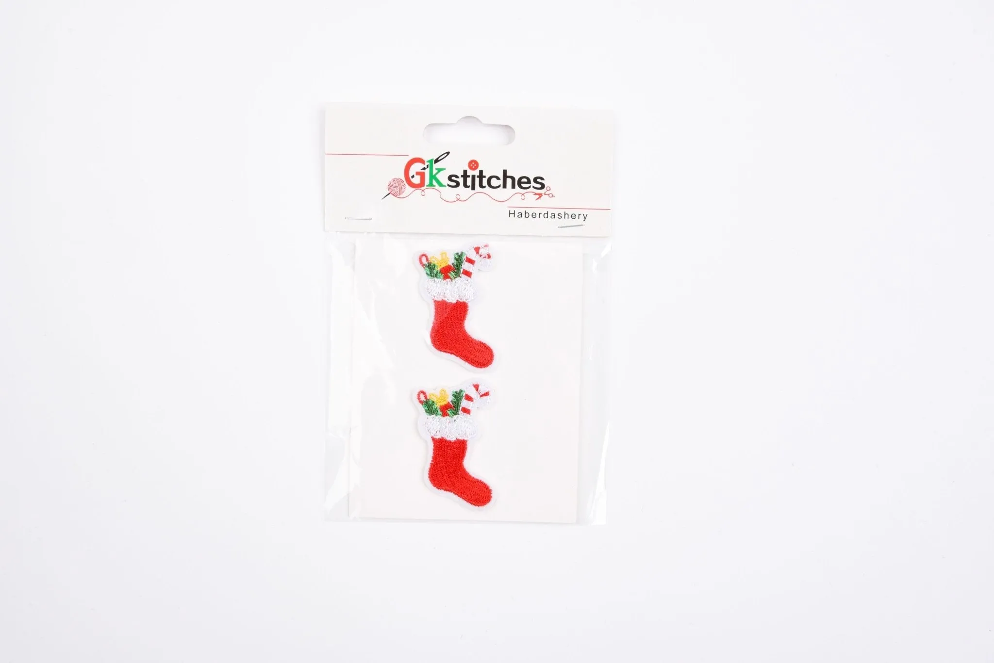 Christmas  High-quality Patch  (2 Pieces Pack)  Sew on,   Embroidered patches. - GK- 83