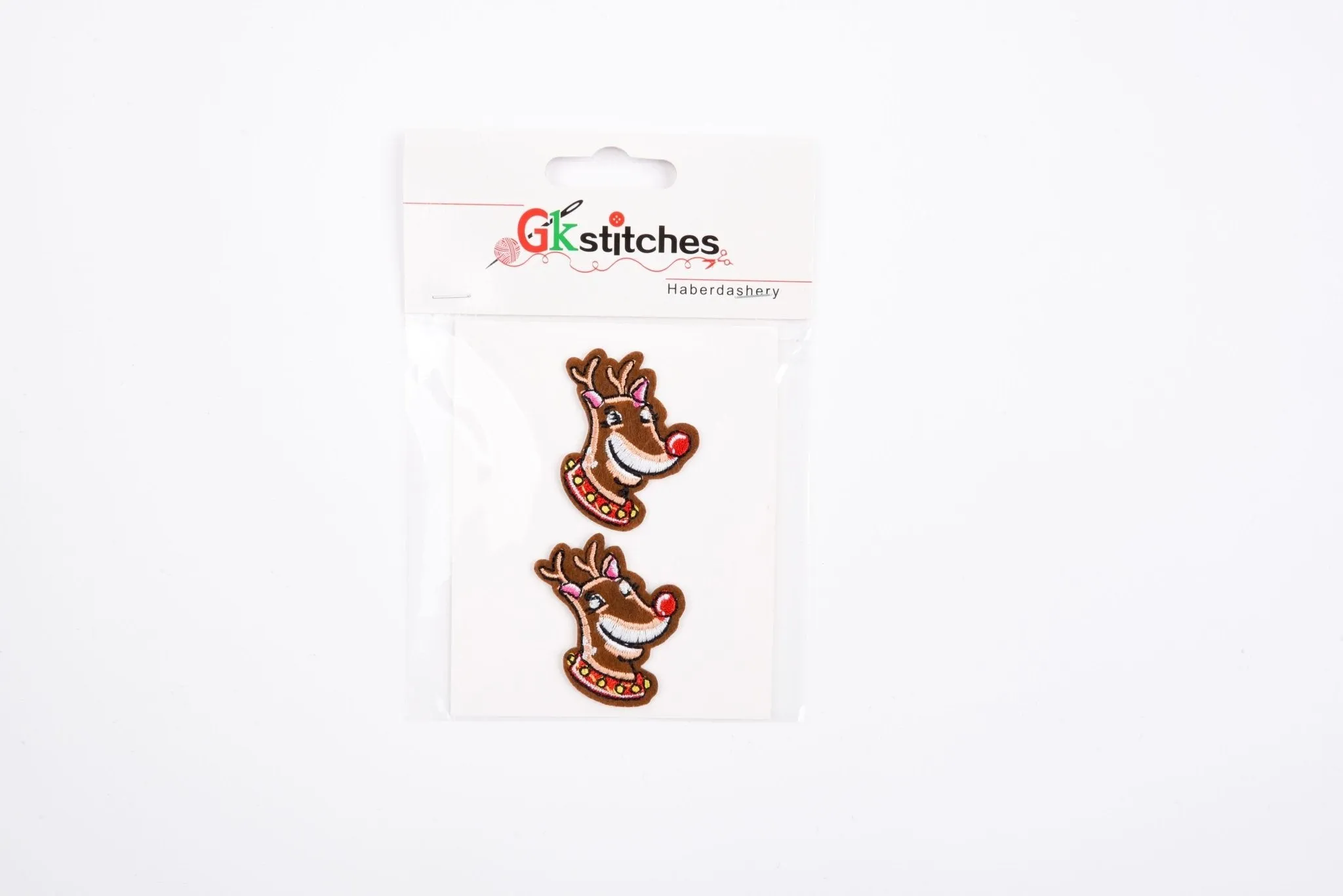 Christmas  High-quality Patch  (2 Pieces Pack)  Sew on,   Embroidered patches. - GK- 83