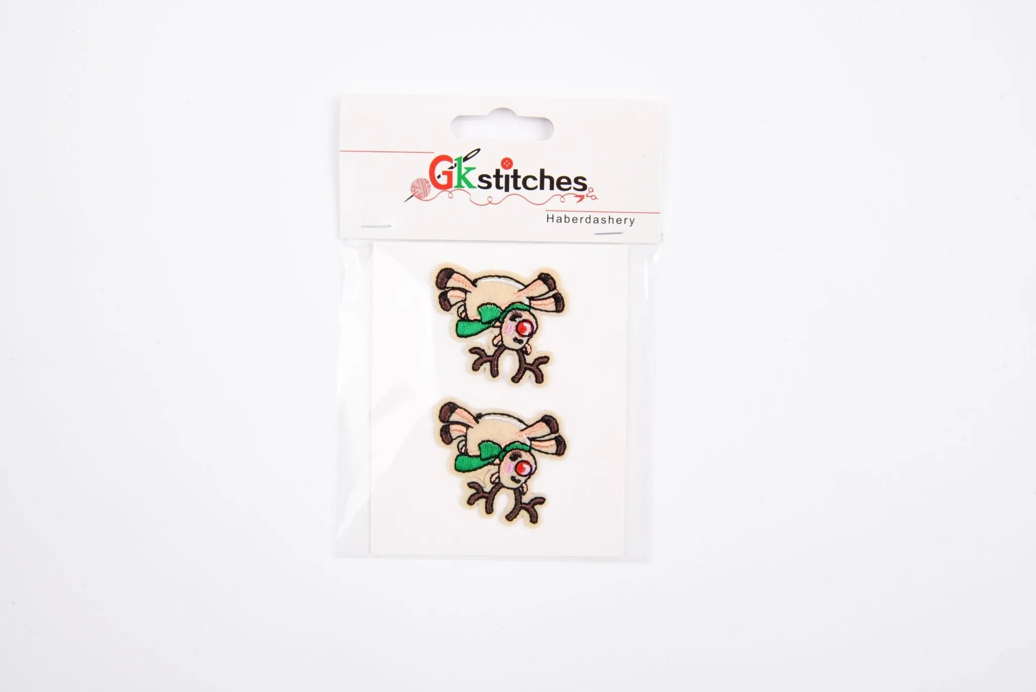 Christmas  High-quality Patch  (2 Pieces Pack)  Sew on,   Embroidered patches. - GK- 83