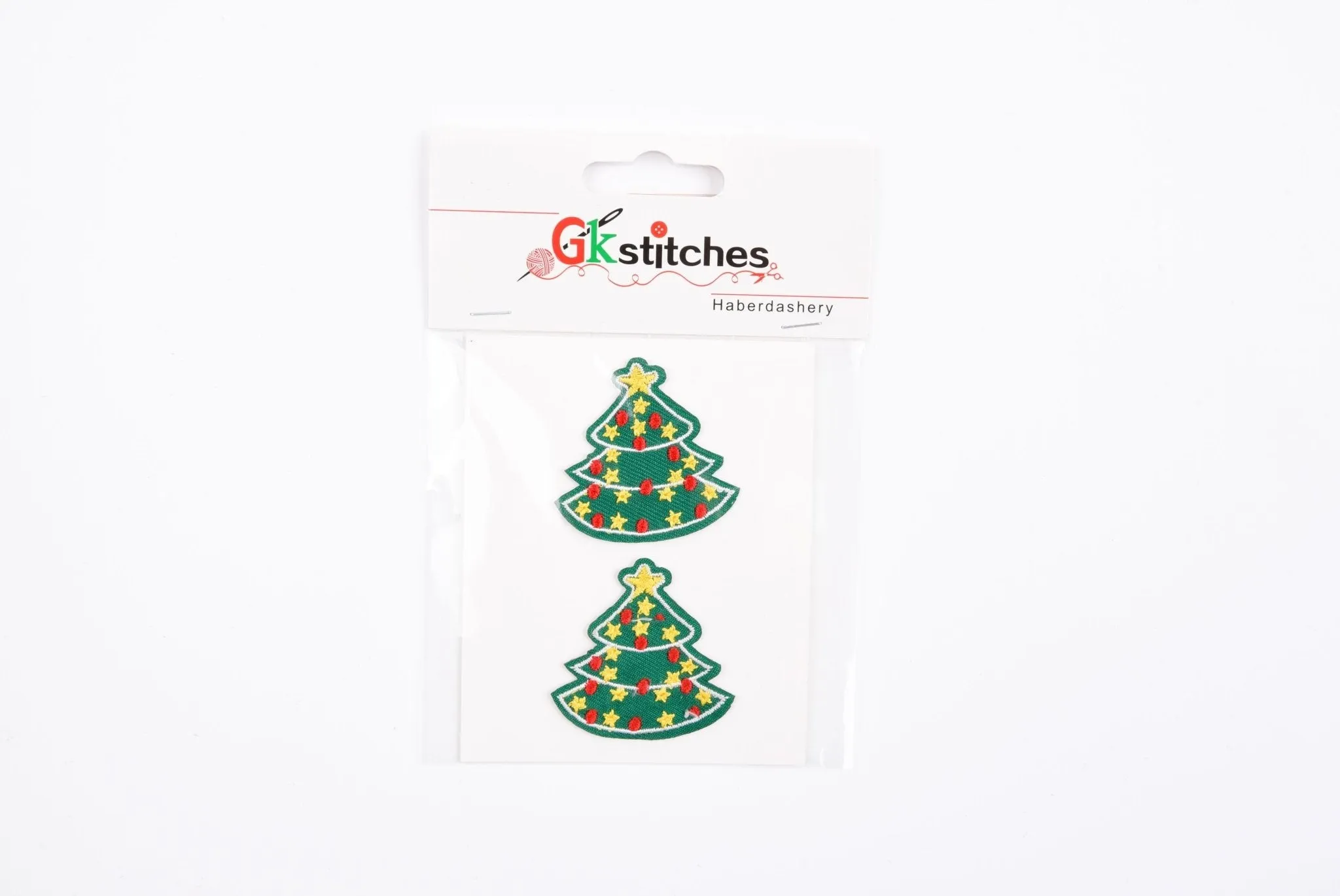 Christmas  High-quality Patch  (2 Pieces Pack)  Sew on,   Embroidered patches. - GK- 83