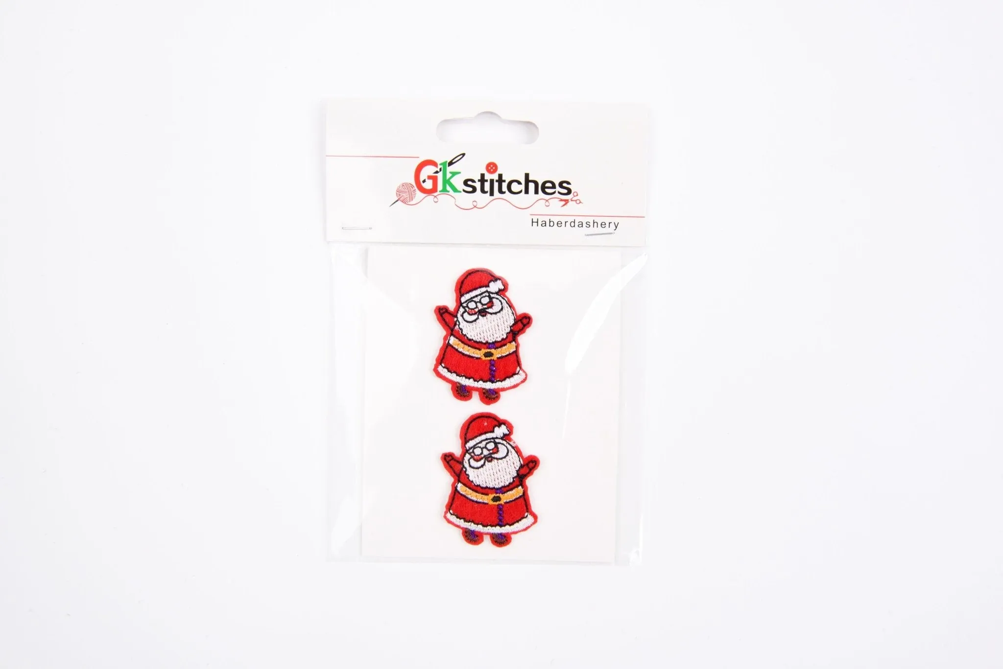 Christmas  High-quality Patch  (2 Pieces Pack)  Sew on,   Embroidered patches. - GK- 83