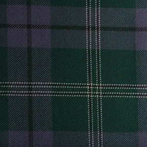 Clan Family Caledonian Tartan Check 100% Wool