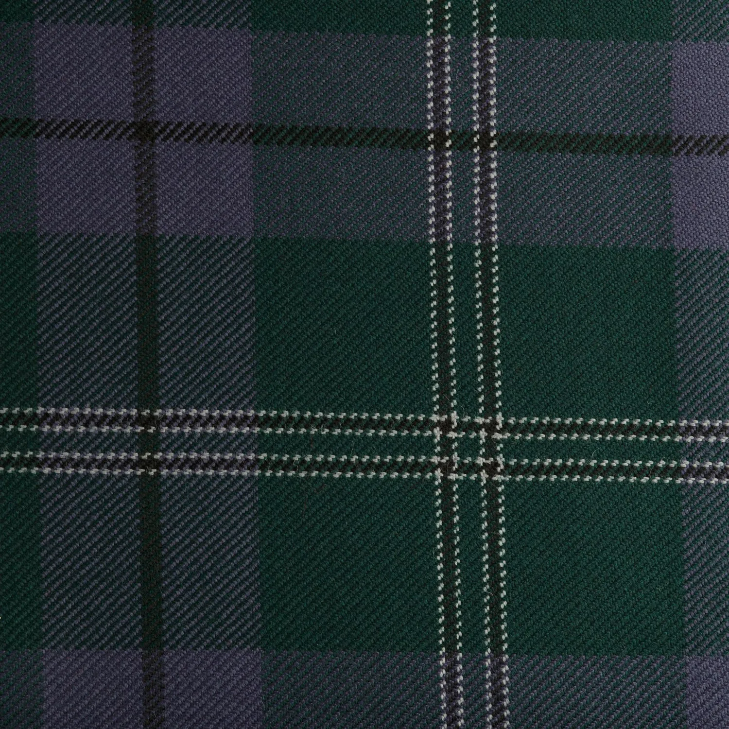 Clan Family Caledonian Tartan Check 100% Wool