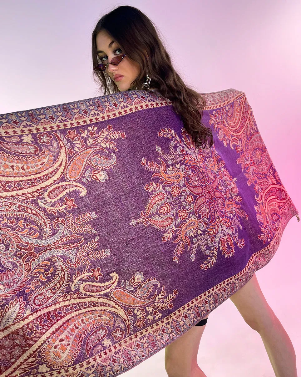 Classic Paisley Pashmina Scarf