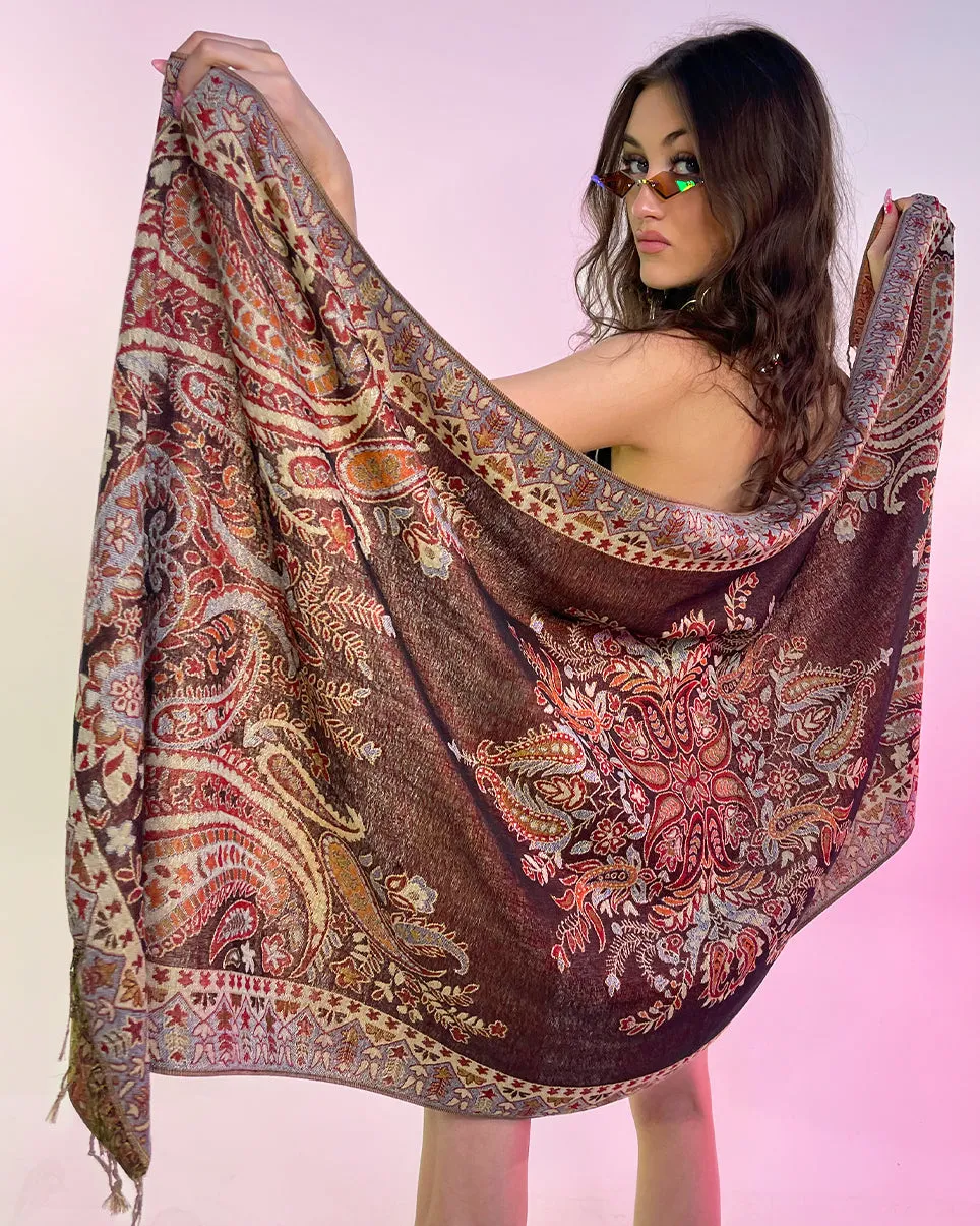 Classic Paisley Pashmina Scarf