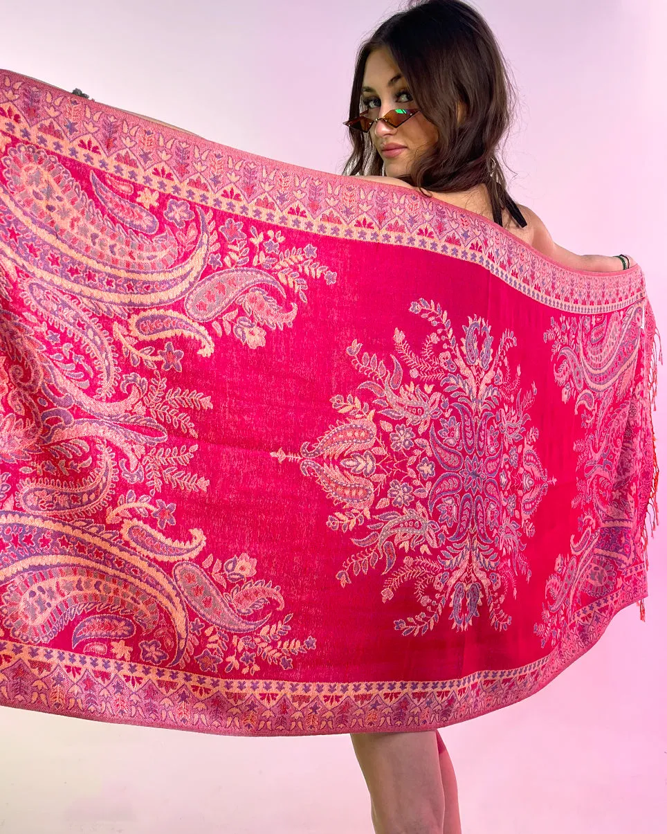 Classic Paisley Pashmina Scarf