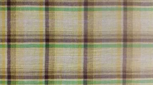 COTTON GAUZE YARN DYED PLAID DSN-CELINA NON-STRETCHED WOVEN - SHIRTING FABRIC<br><h6>7-YEL/BRWN/GREN<br>250CC-CCPLD</h6>