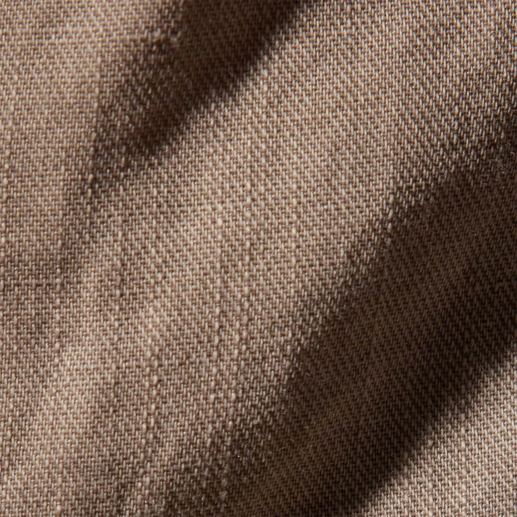 Cotton Linen Twill Pleated Cargo - Grout Pigment