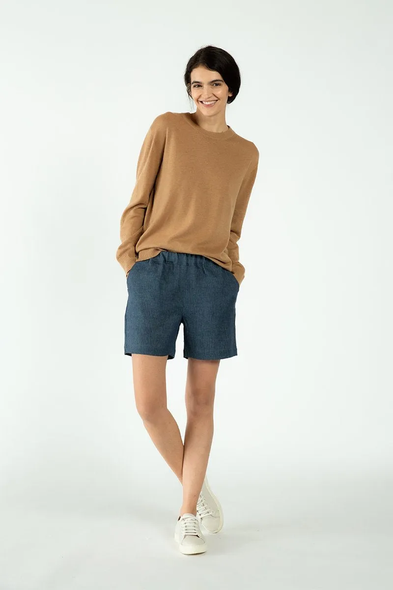 Cotton/Cashmere Oversized Crewneck