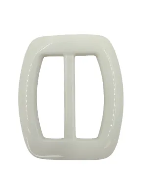 Cylinder Shape White ABS Buckle