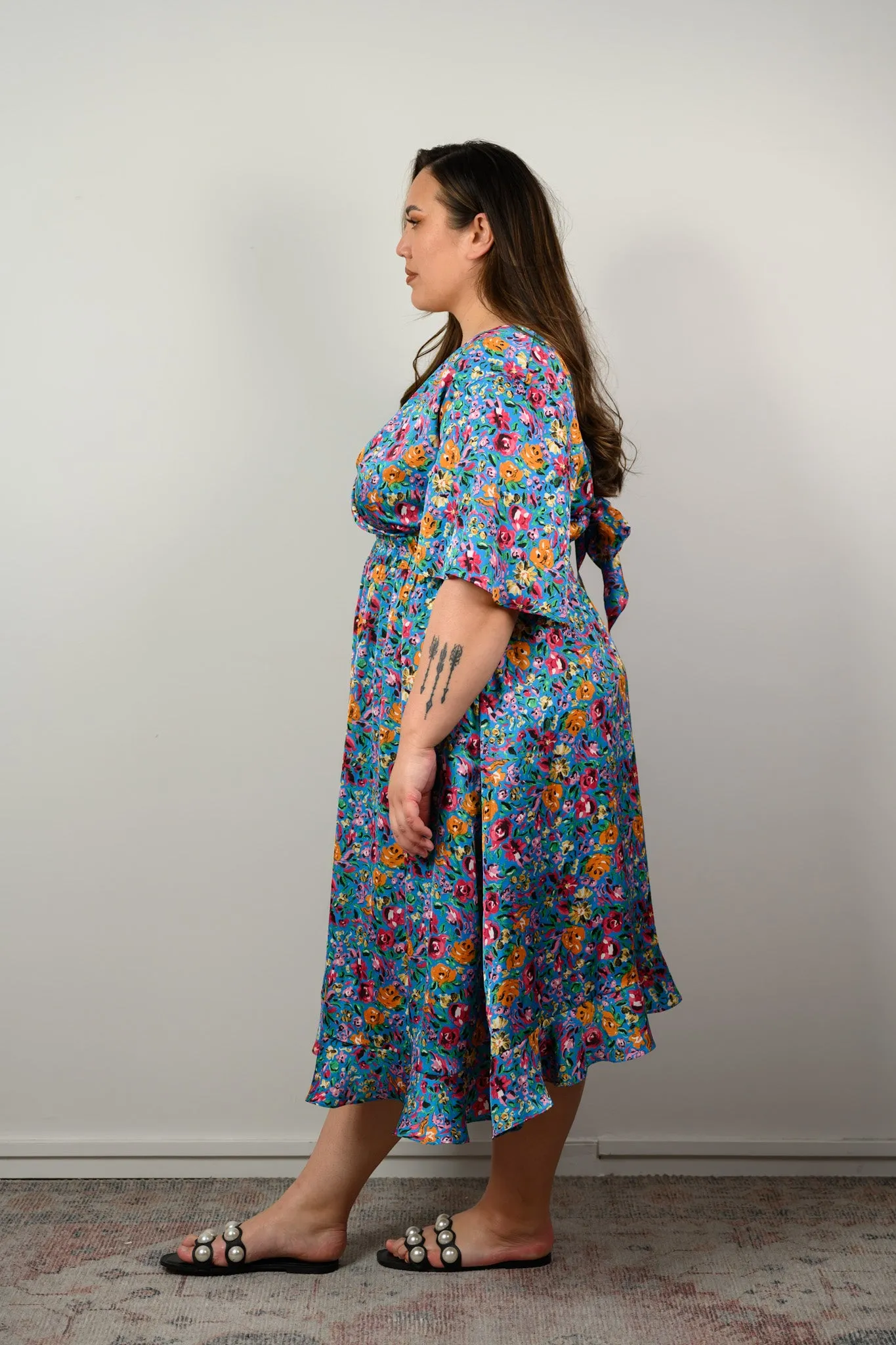 Daphne dress - Blue floral