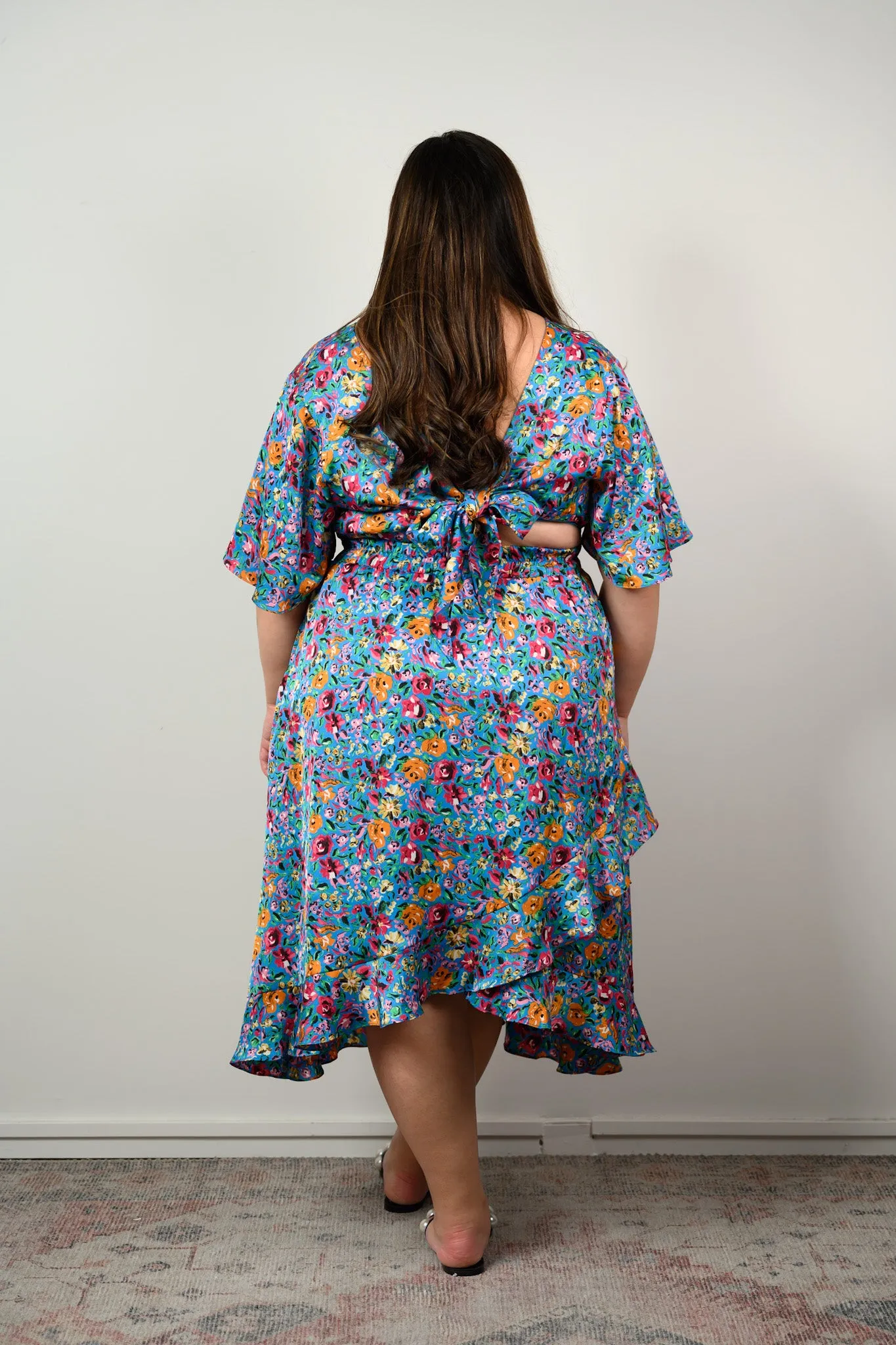 Daphne dress - Blue floral