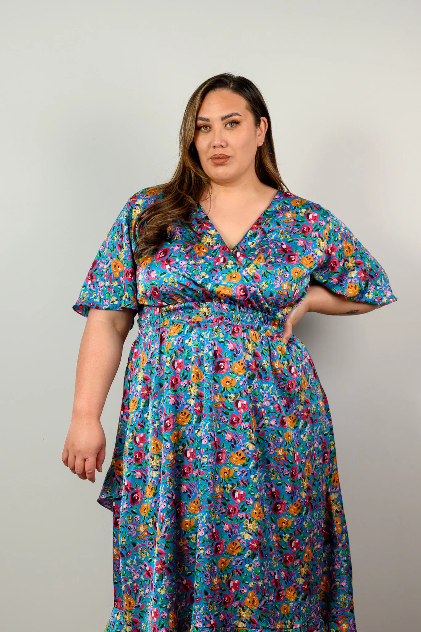 Daphne dress - Blue floral