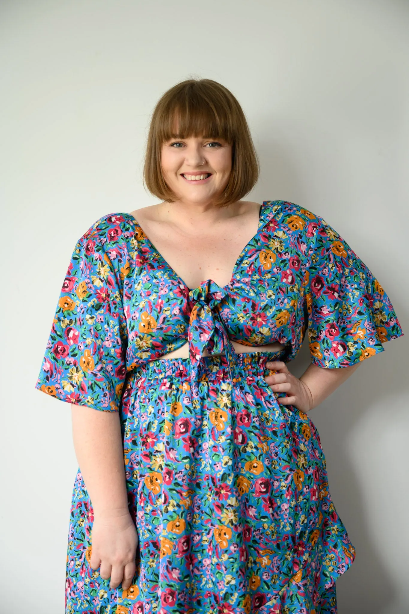 Daphne dress - Blue floral