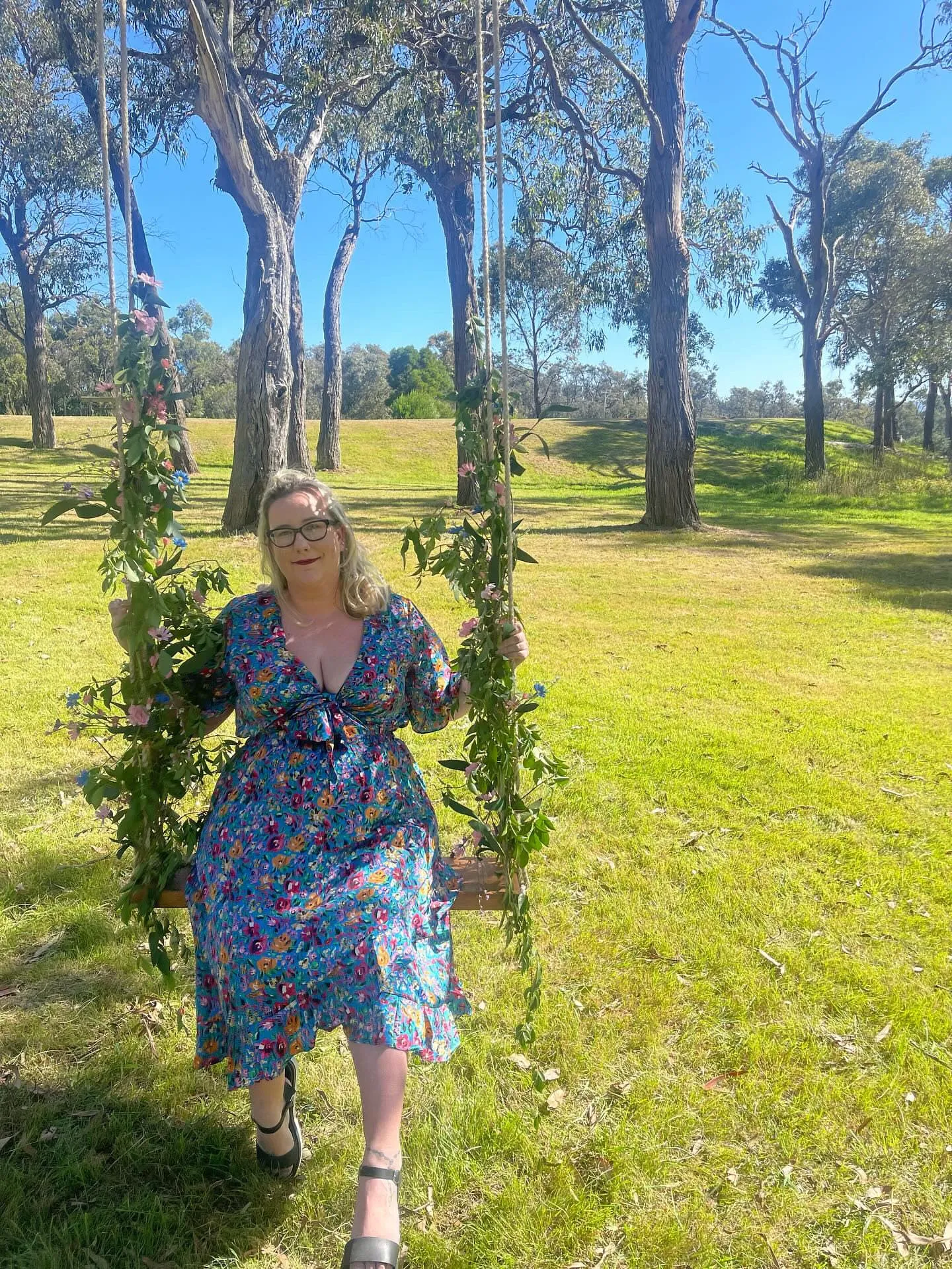 Daphne dress - Blue floral