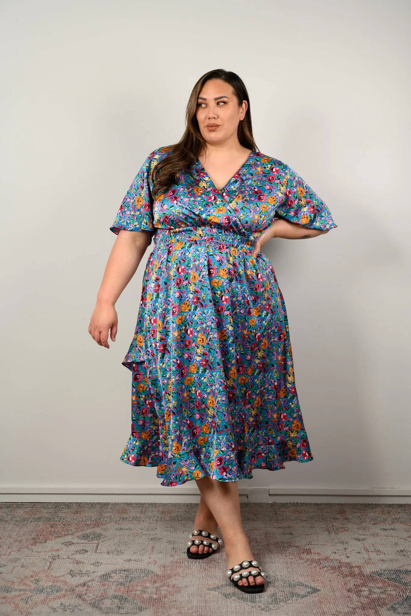 Daphne dress - Blue floral