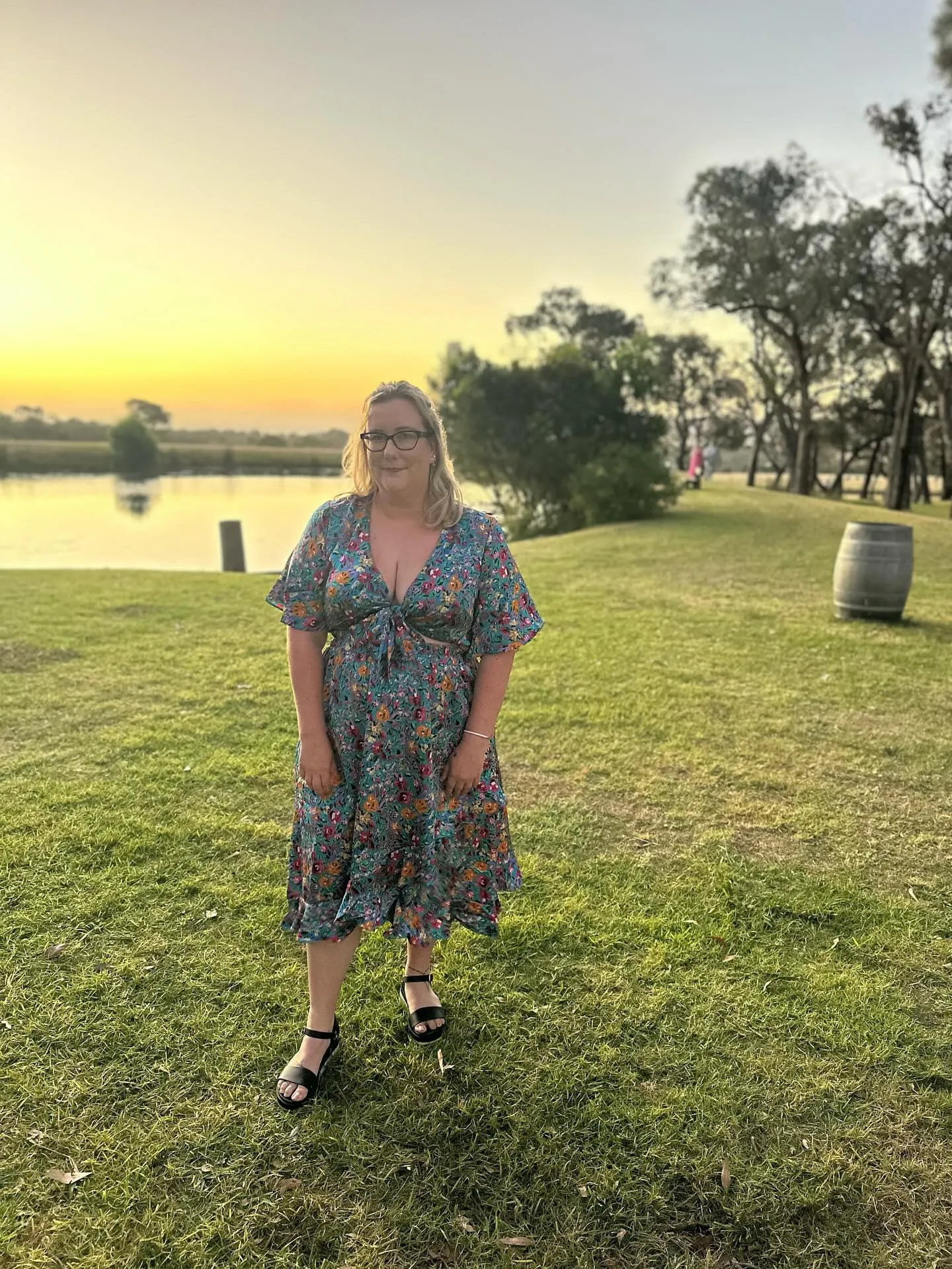 Daphne dress - Blue floral