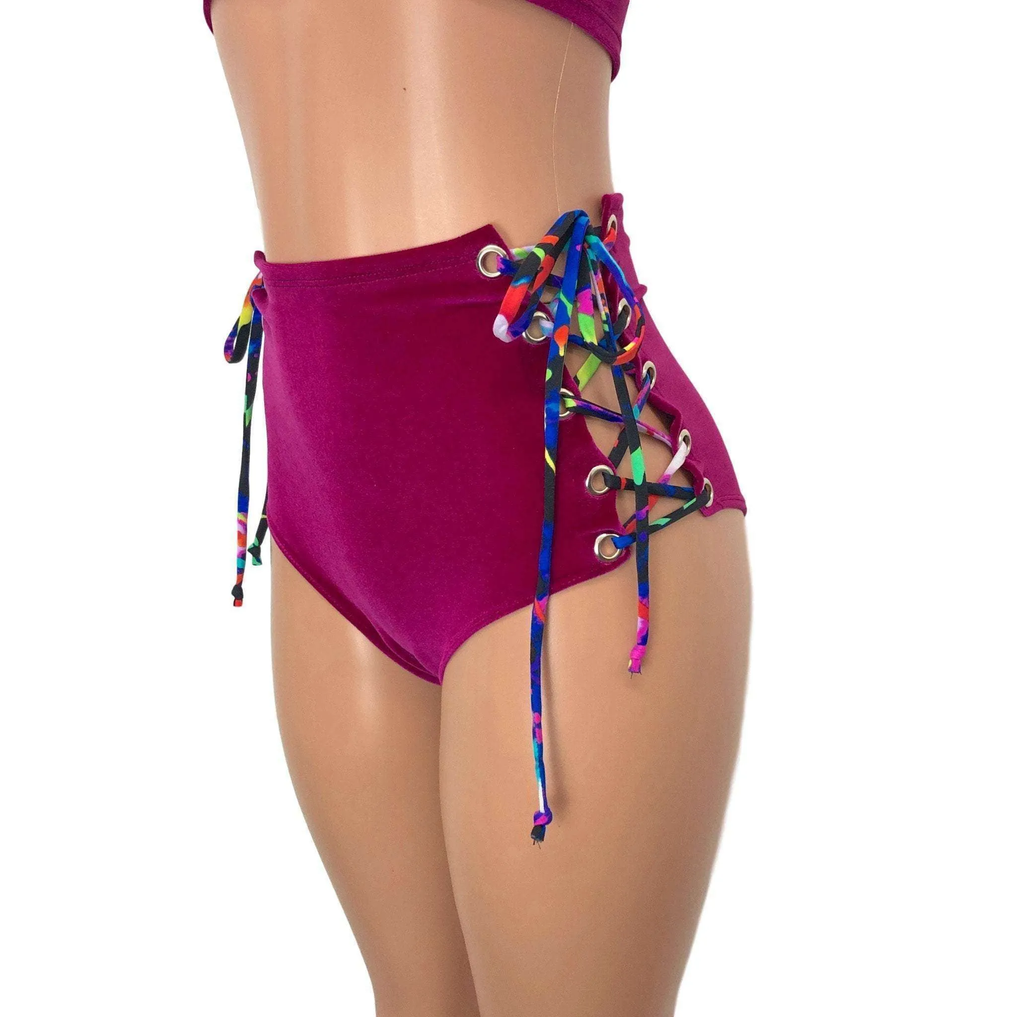 DESIGN Your Own LACE-UP High Waist Scrunch Bikini