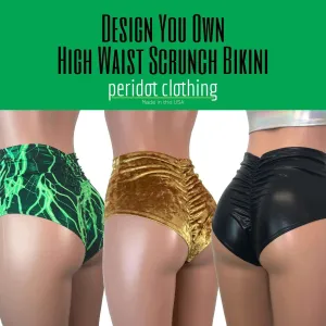 DESIGN YOUR OWN Scrunch Bikini - Choose Low-Rise, Mid-Rise, or High-Waist