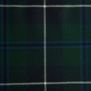 Douglas Dark Caledonian Tartan Check 100% Wool