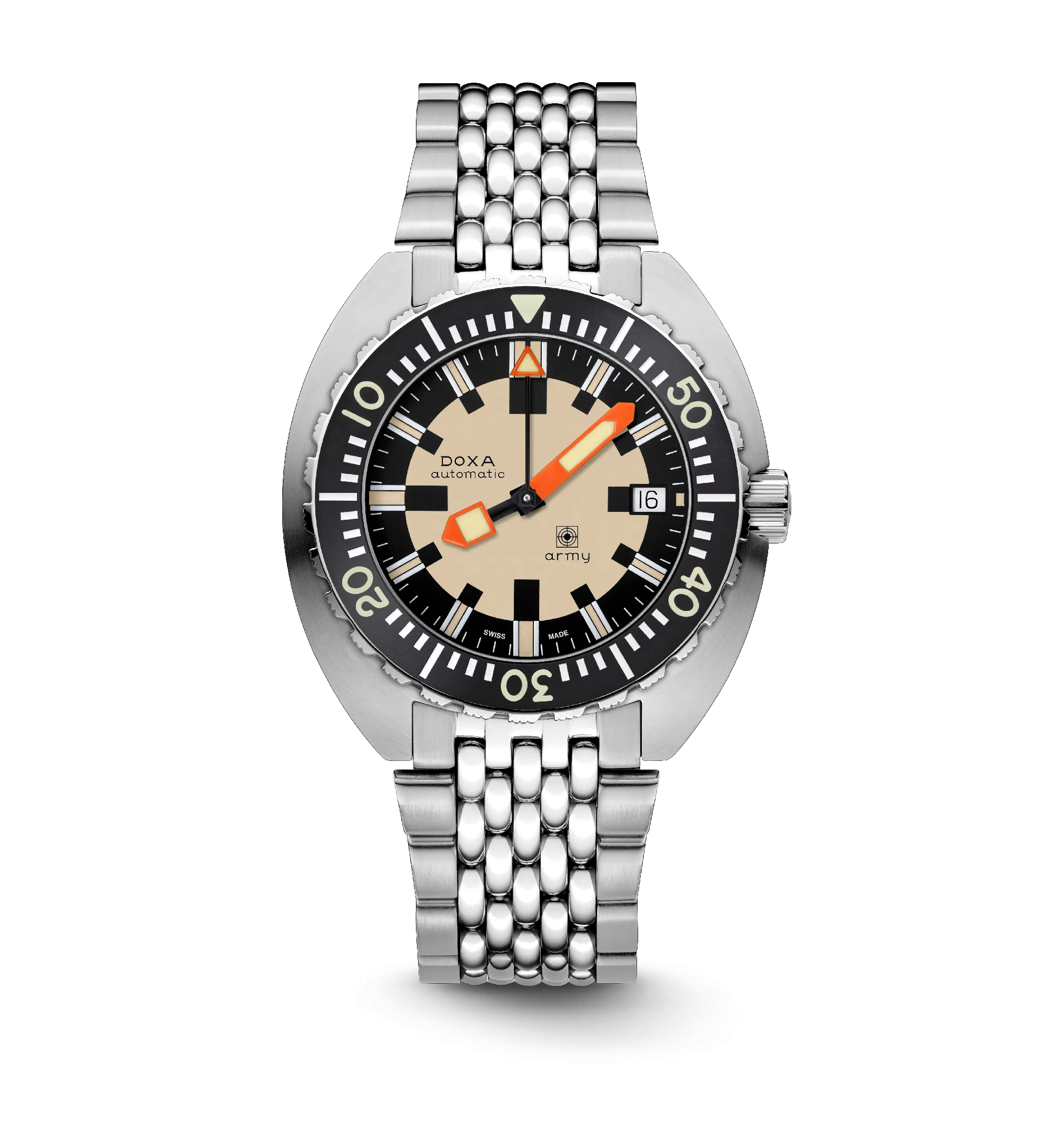 DOXA Army, stainless steel bezel