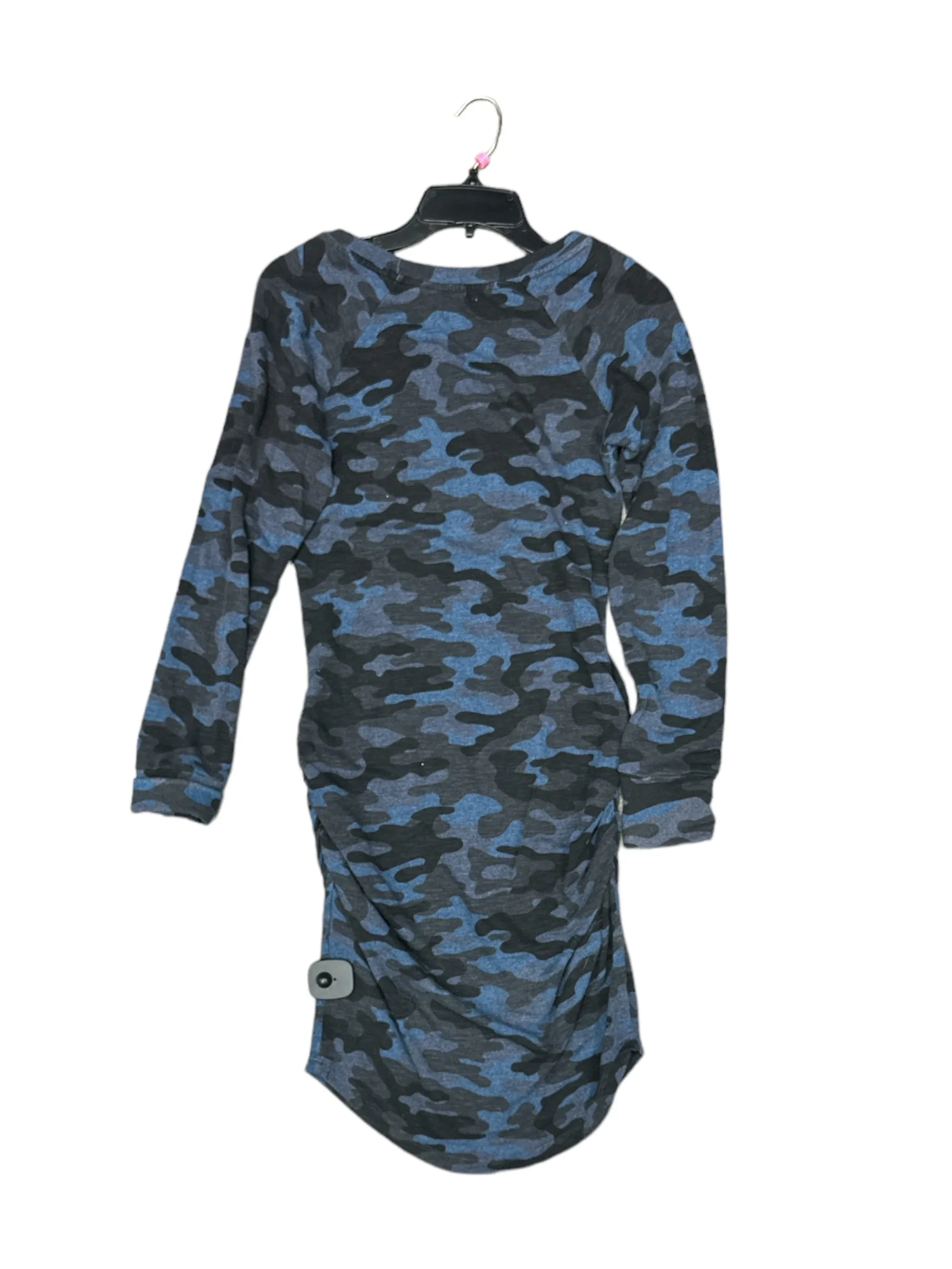 Dress Casual Midi By Sundry In Black & Blue, Size: 4