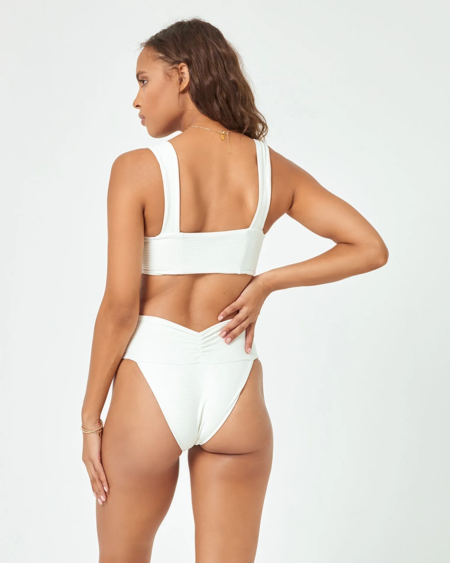 Eco Chic Repreve® Bardot Bikini Bottom - Cream