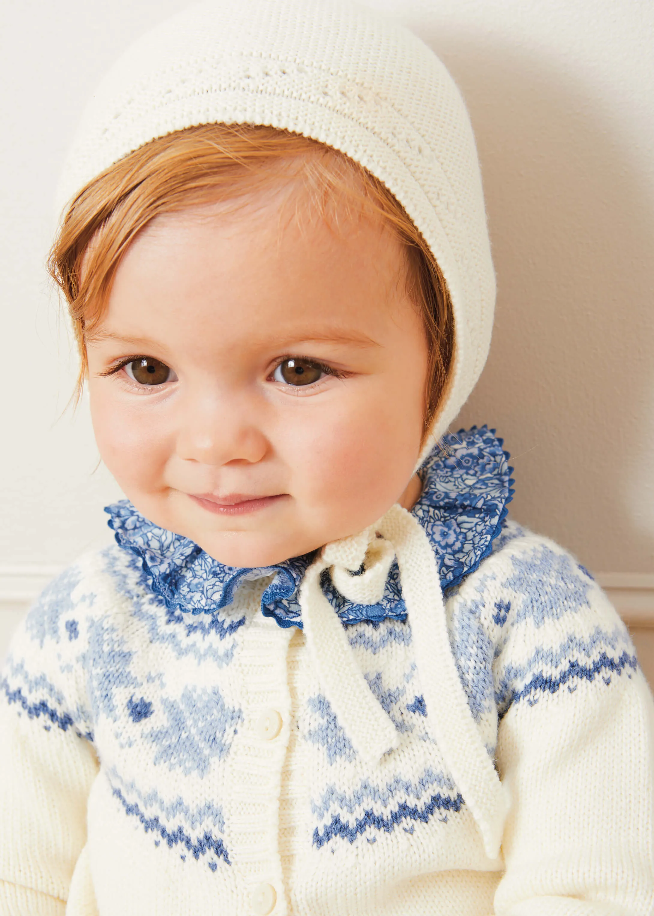 Fair Isle Cardigan in Cream (6mths-3yrs)