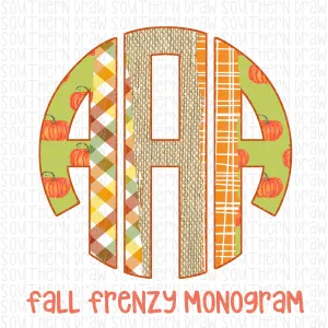 Fall Frenzy Monogram