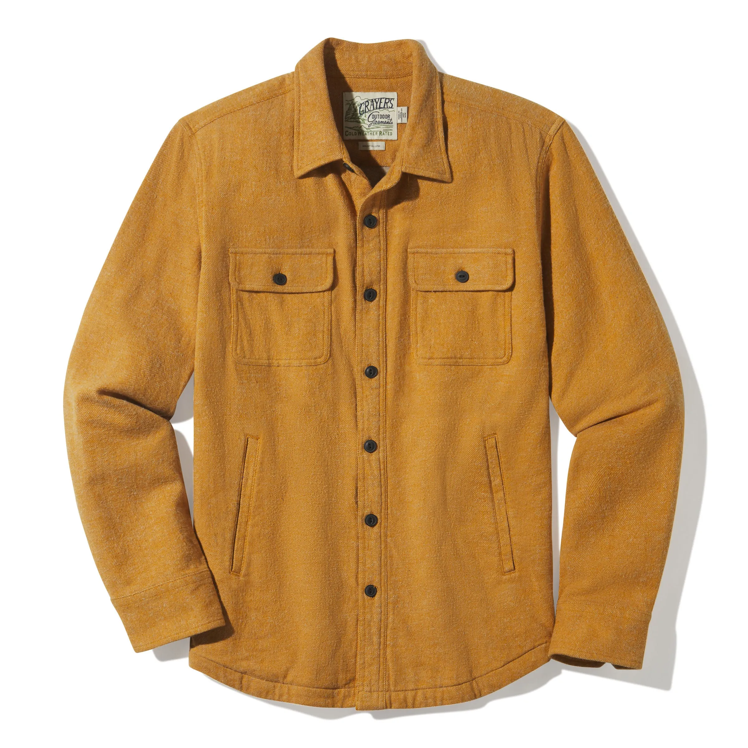 Flannel Twill Shirt Jacket - Buckthorn