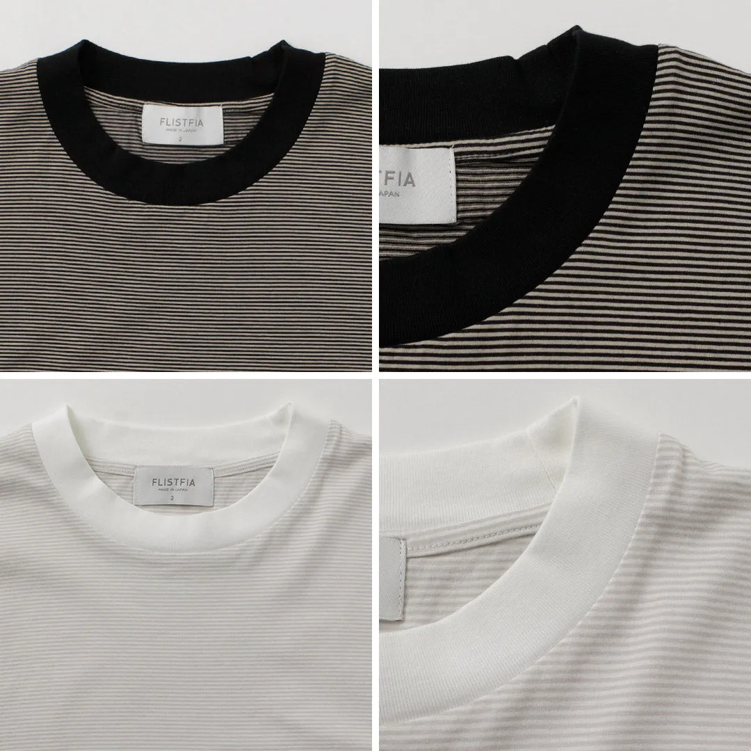 FLISTFIA / Loose fit Striped crew neck T-shirt