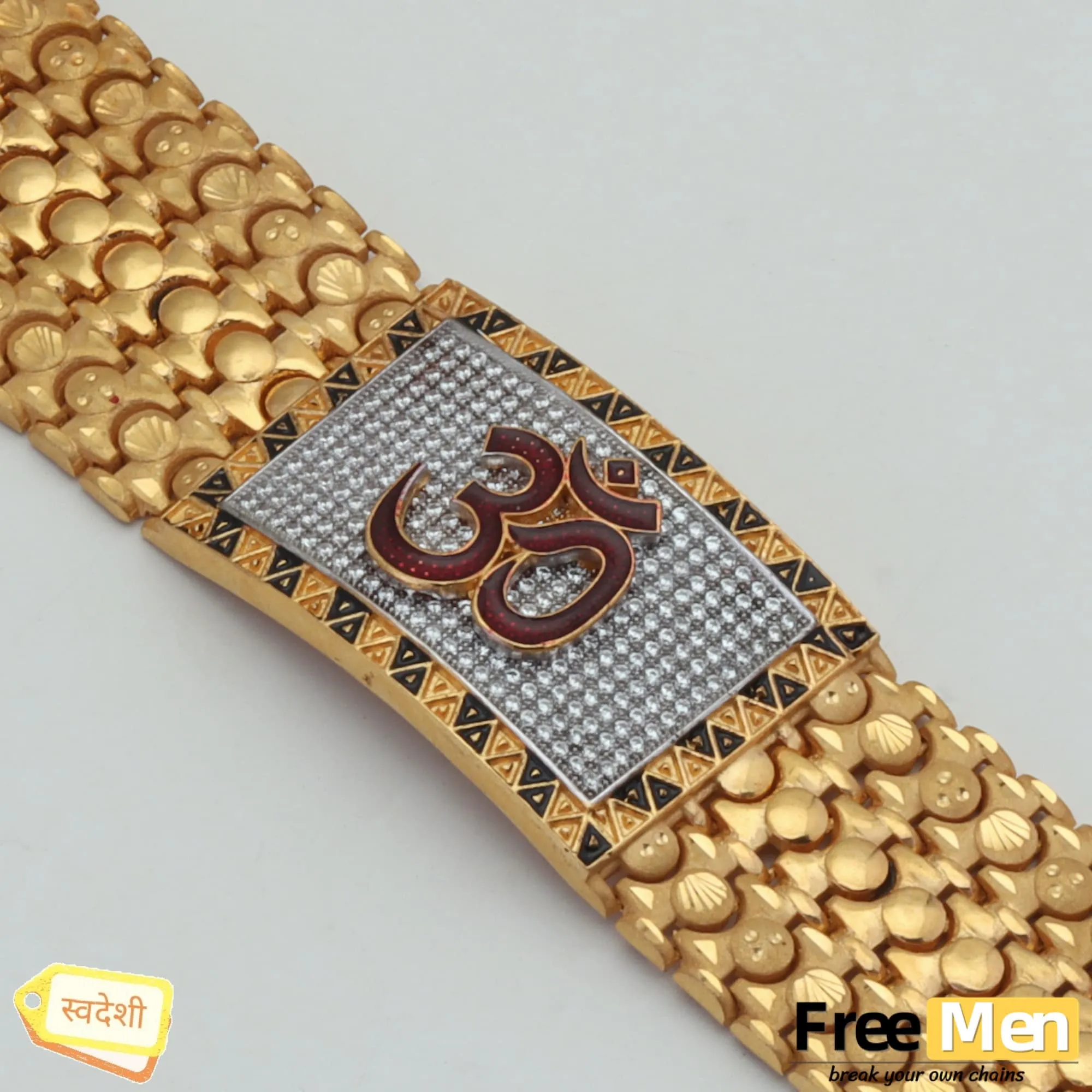 FreeMen Gold Plating Om Bracelet (6 month warranty) FMA011