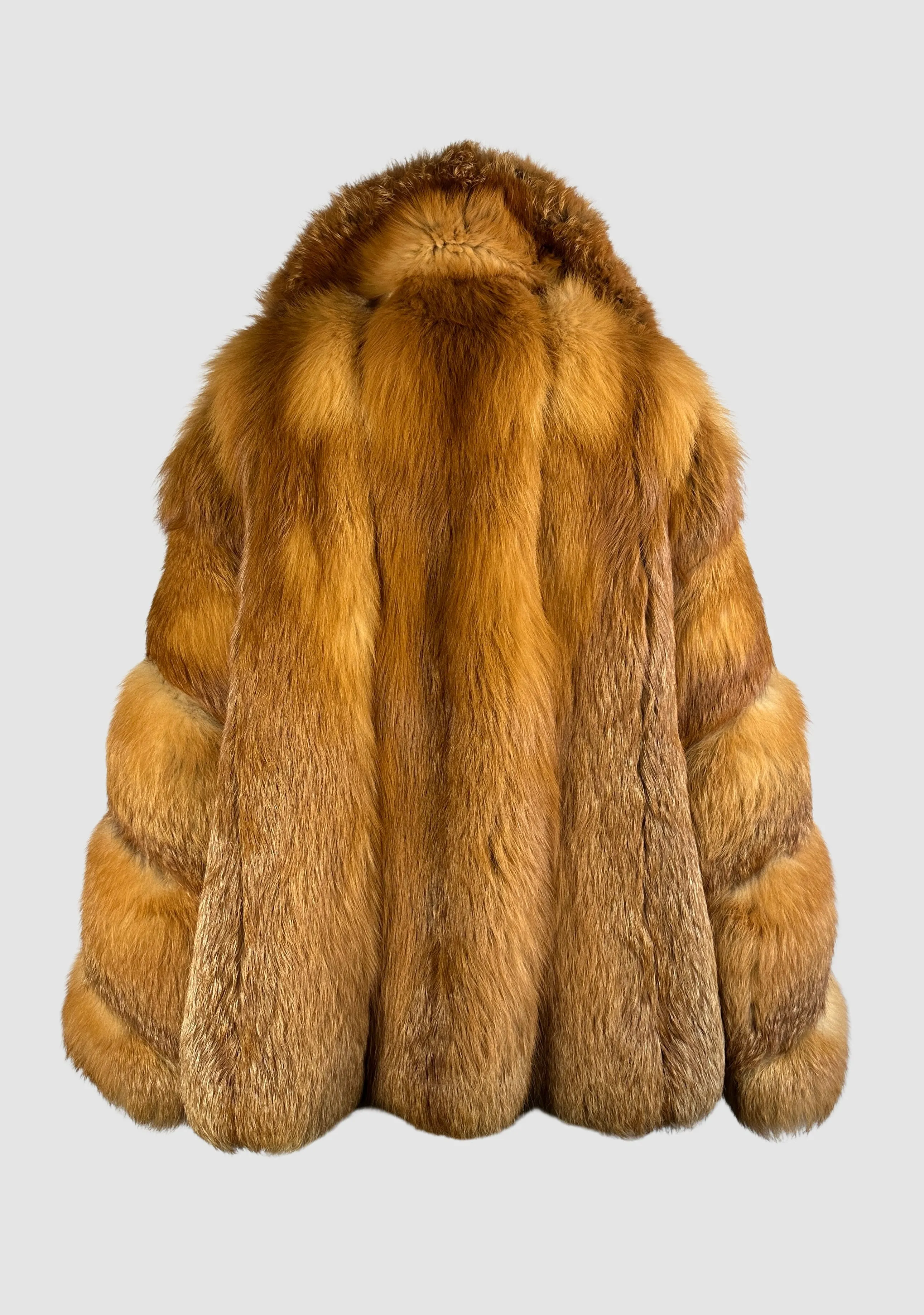 GLAM SLAM 70s Herbert's  Red Fox Fur Coat  • Small