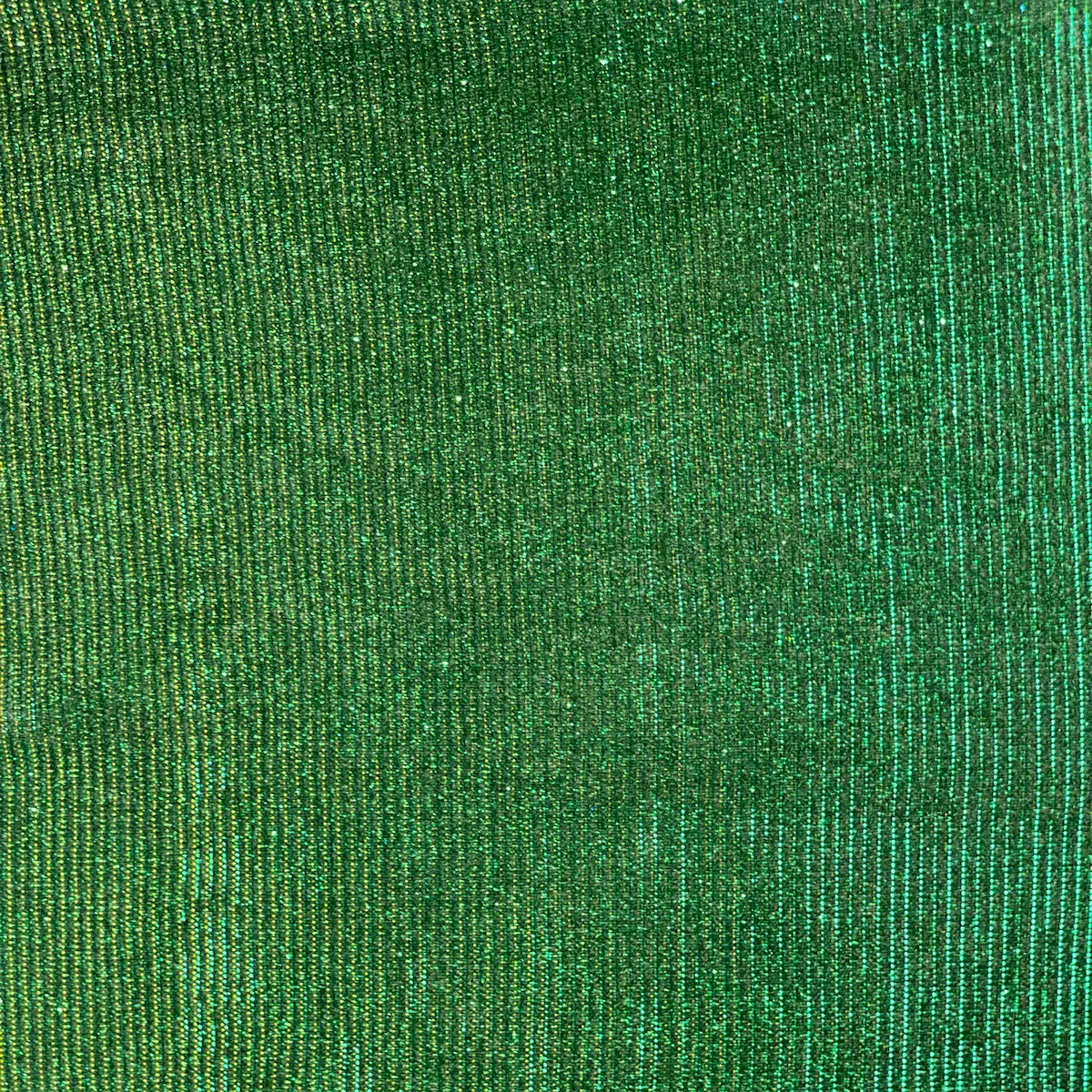 Green Gold Holographic Shimmer Glitter Spandex Fabric