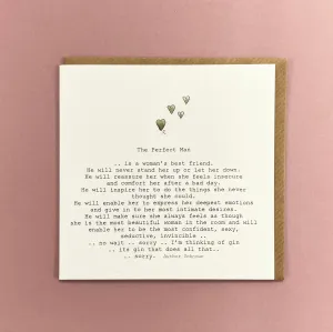 Greeting Card - perfect man