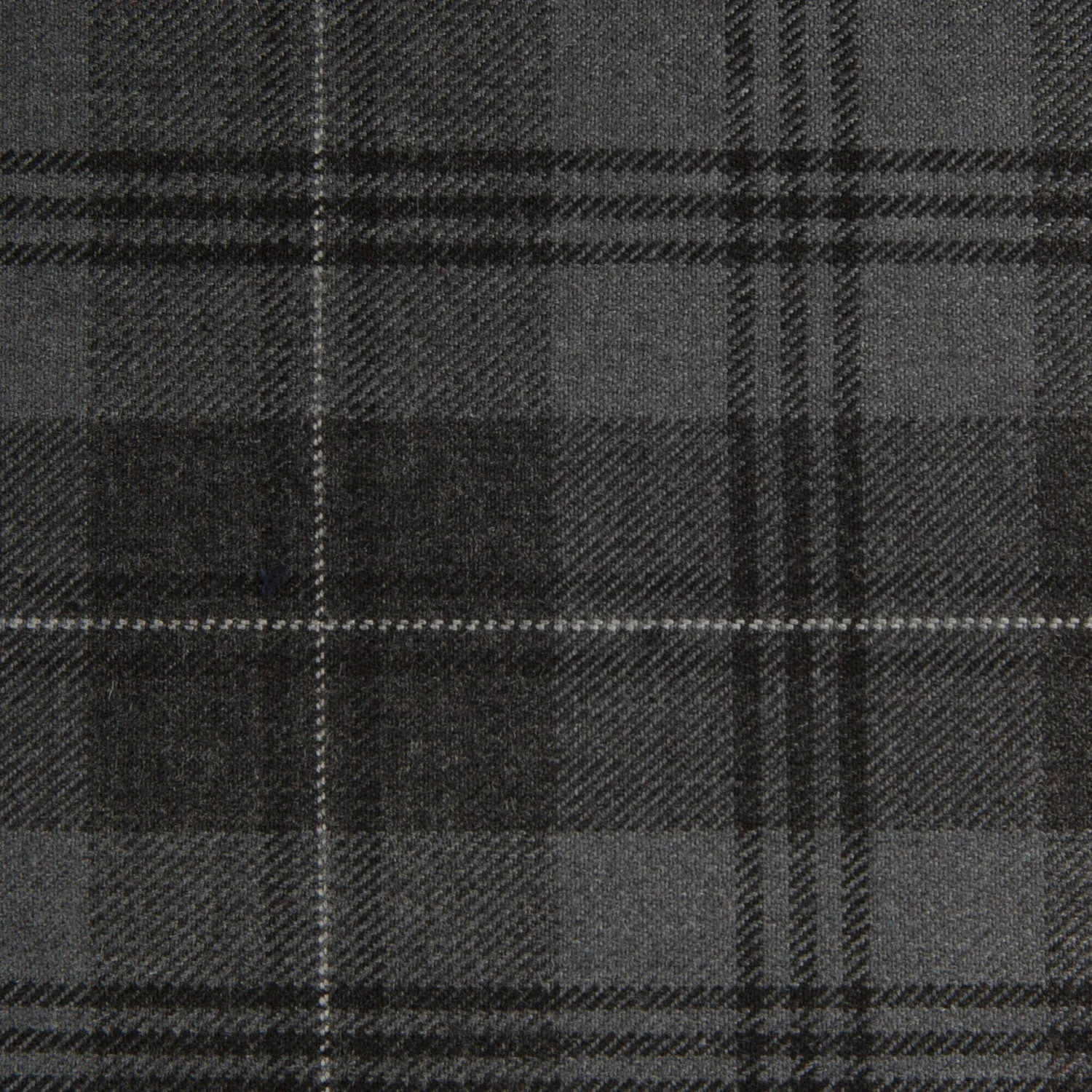 Grey Granite Tharthan Tartan Check 65% Poly 35% Visc