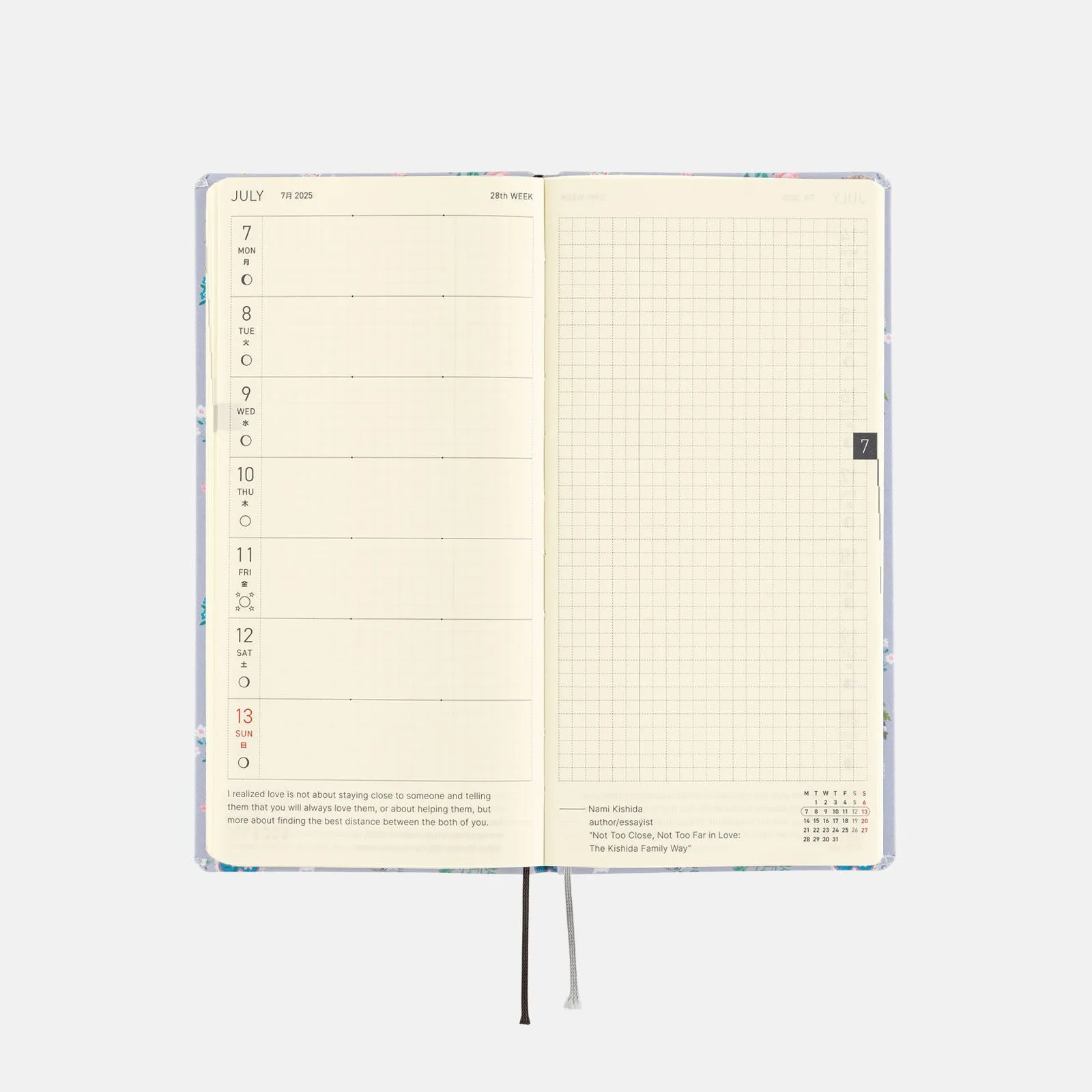 Hobonichi Techo Weeks -  Yumi Kitagishi: Beautiful Wallpaper