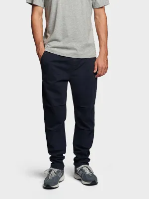 Hudson Script Elasticated Waist Pants in Navy Blue