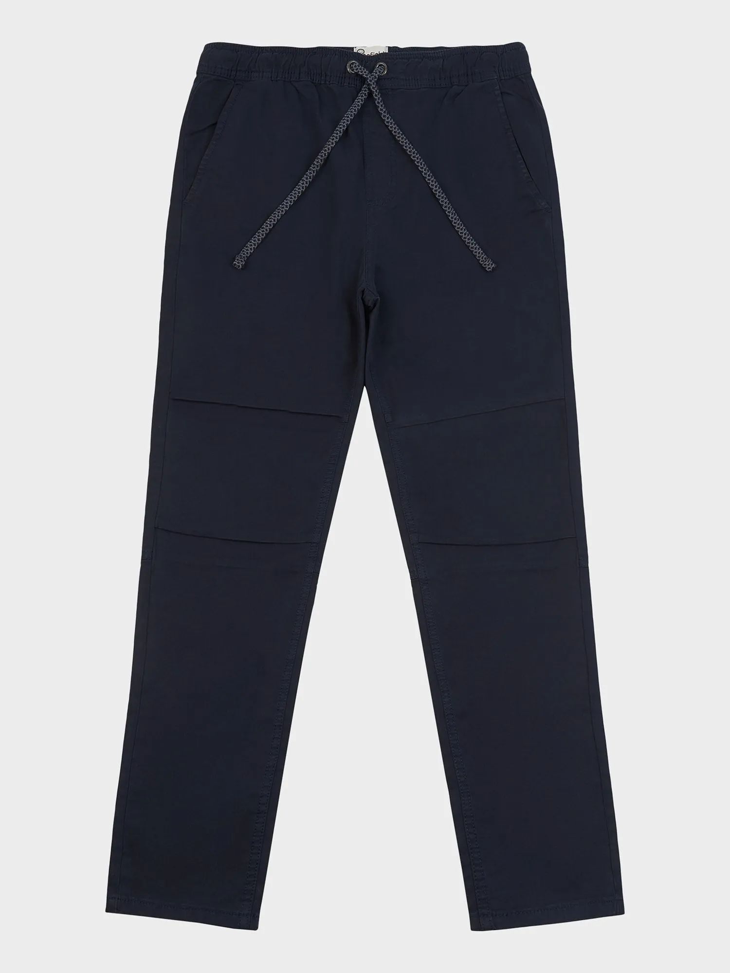 Hudson Script Elasticated Waist Pants in Navy Blue