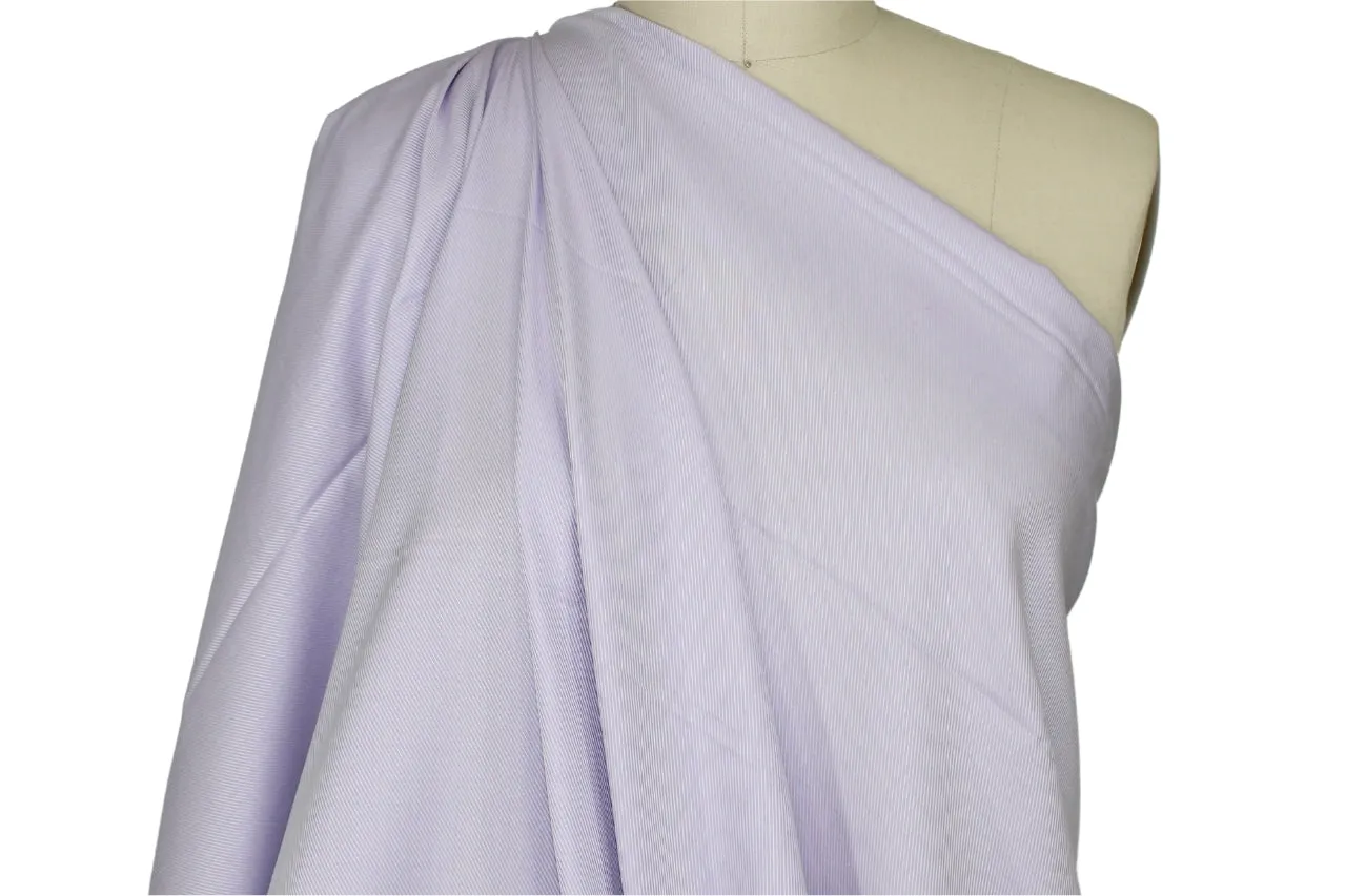 Italian Sateen Finish Twill Shirting - Violet