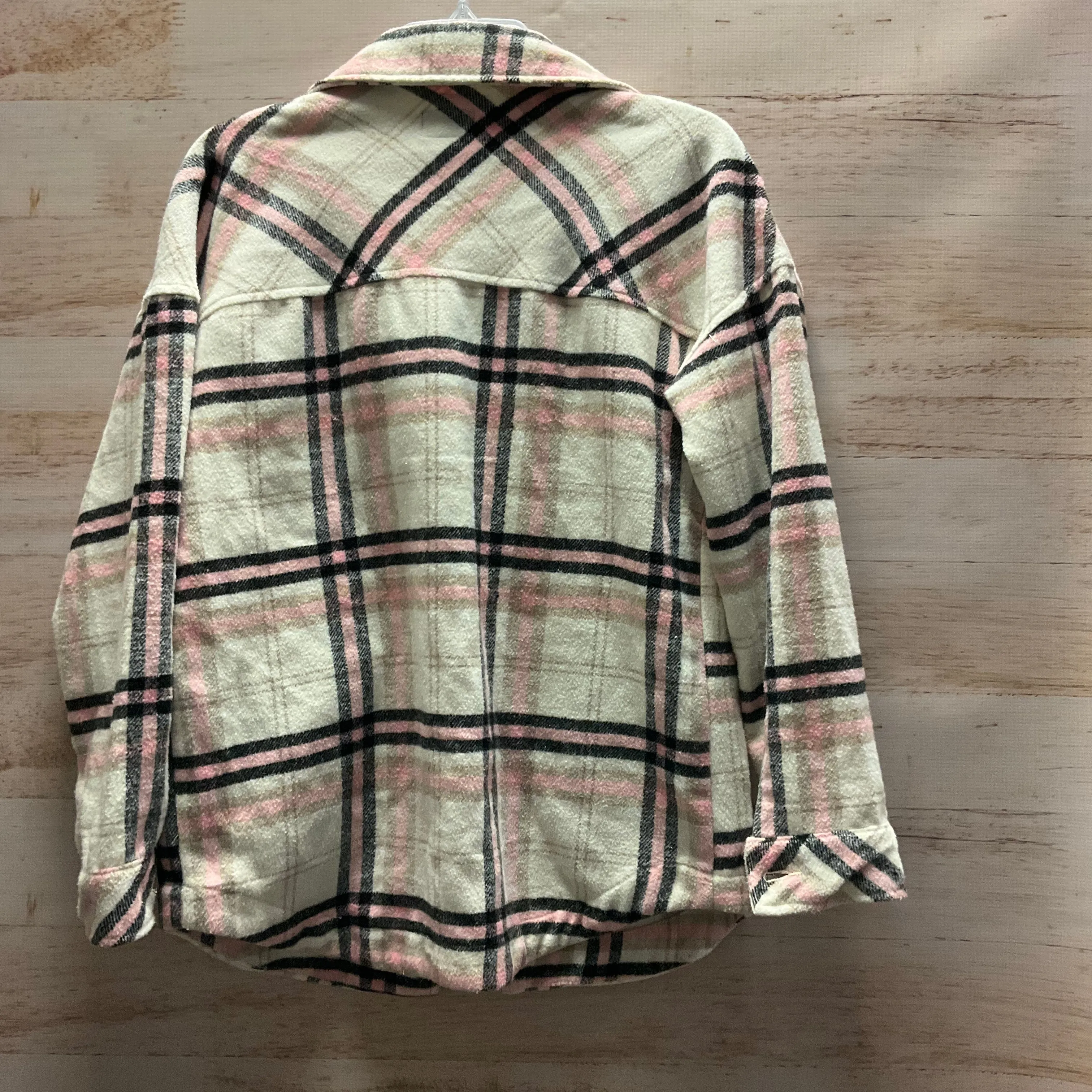 Jacket Fleece By Ci Sono In Plaid Pattern, Size: S