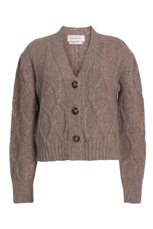 Janette Knit Cable Stitch Cardigan