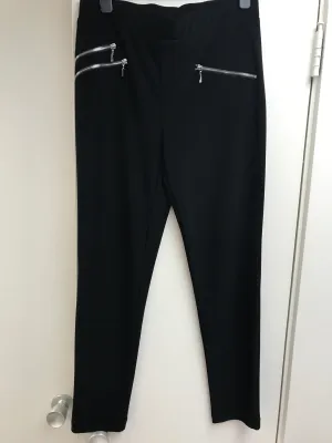 Joseph Ribkoff Black Pants With Zippers