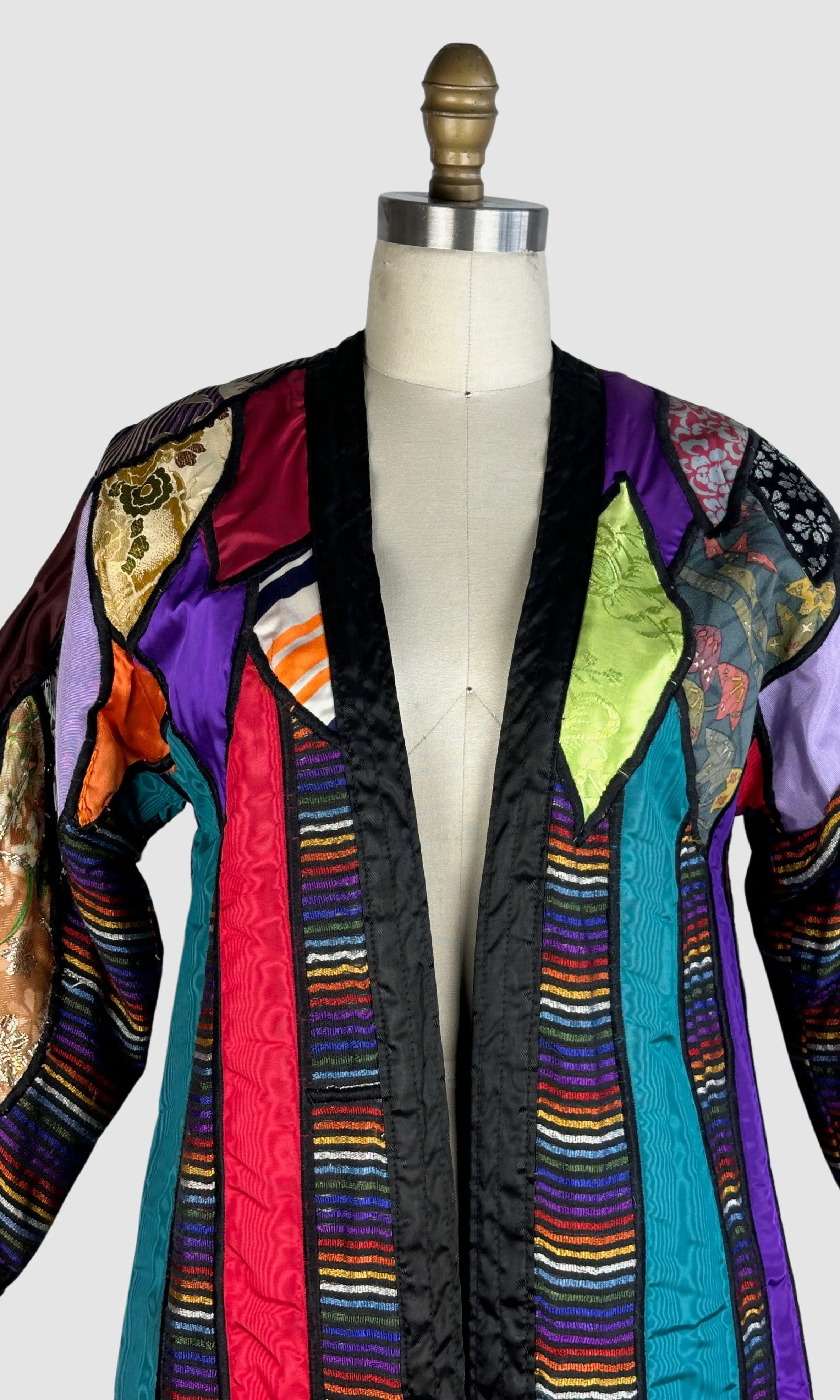 JUDITH ROBERTS La Coleccion 80s Patchwork Coat • Small