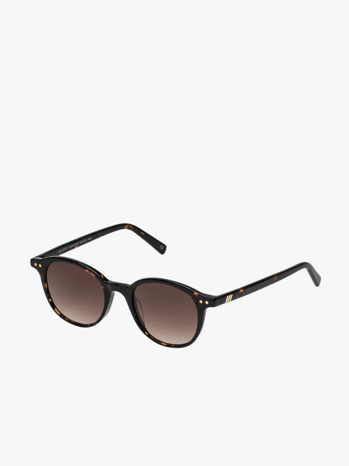 Le Specs Round Tortoise Sunglasses